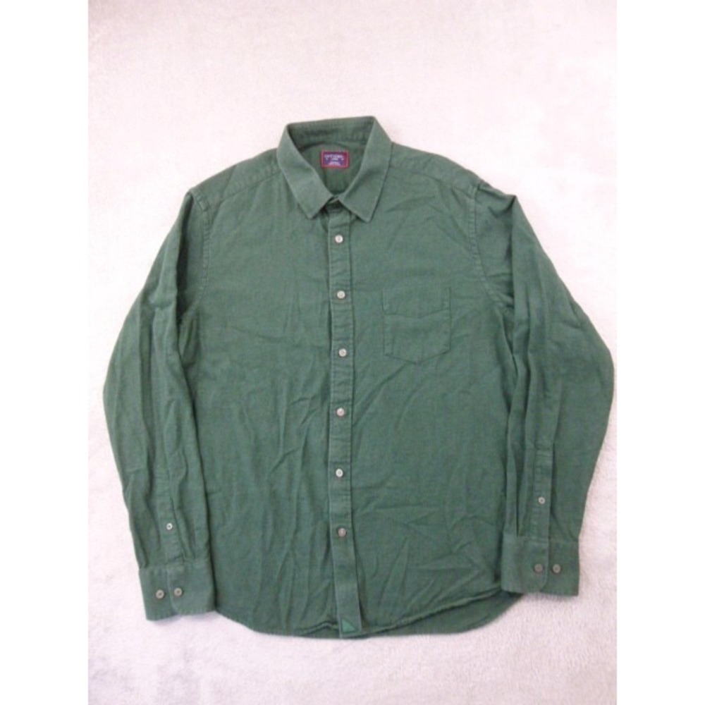 UNTUCKit Shirt Men Large Reg Green Flannel Sherwood Long Sleeve Button Up Cotton